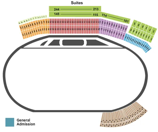 seating chart for EchoPark Speedway - Racing - eventticketscenter.com