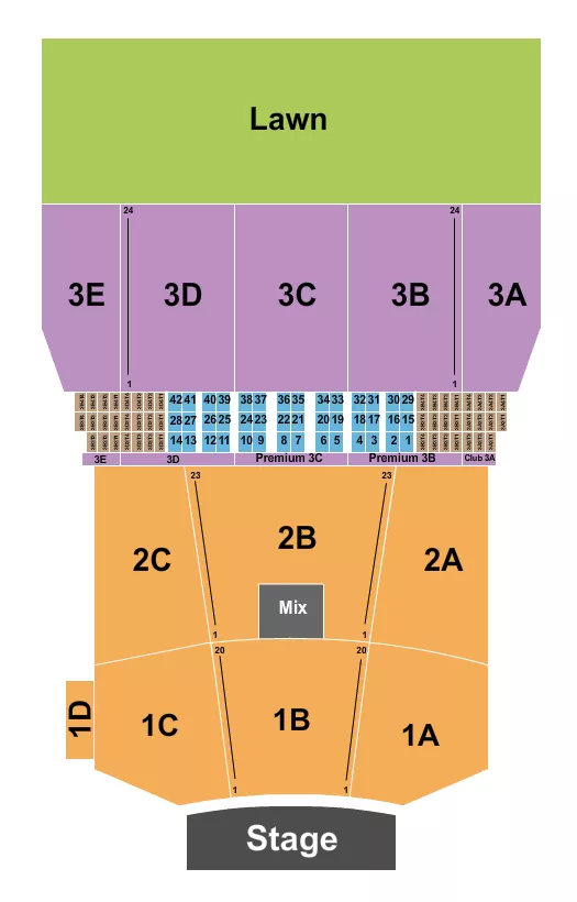 seating chart for Bank of New Hampshire Pavilion - Endstage 2 - eventticketscenter.com