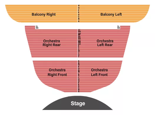 seating chart for Century II Concert Hall At Century II Performing Arts & Convention Center - Endstage - eventticketscenter.com