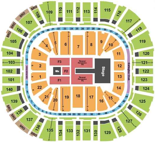 seating chart for Delta Center - Laufey - eventticketscenter.com