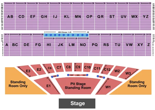 seating chart for Iowa State Fair - Slipnot - eventticketscenter.com