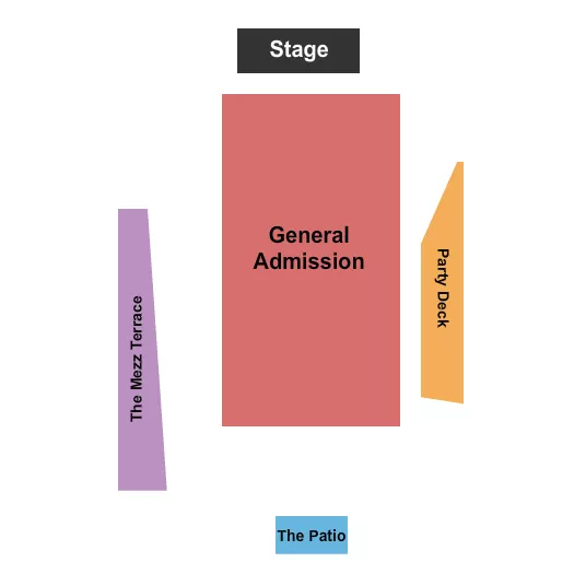 seating chart for Kansas City Live! at the Power & Light District - GA/Mezz Terrace - eventticketscenter.com