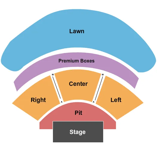 seating chart for KettleHouse Amphitheater - Endstage-2 - eventticketscenter.com