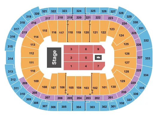 seating chart for Lenovo Center - Rahman - eventticketscenter.com