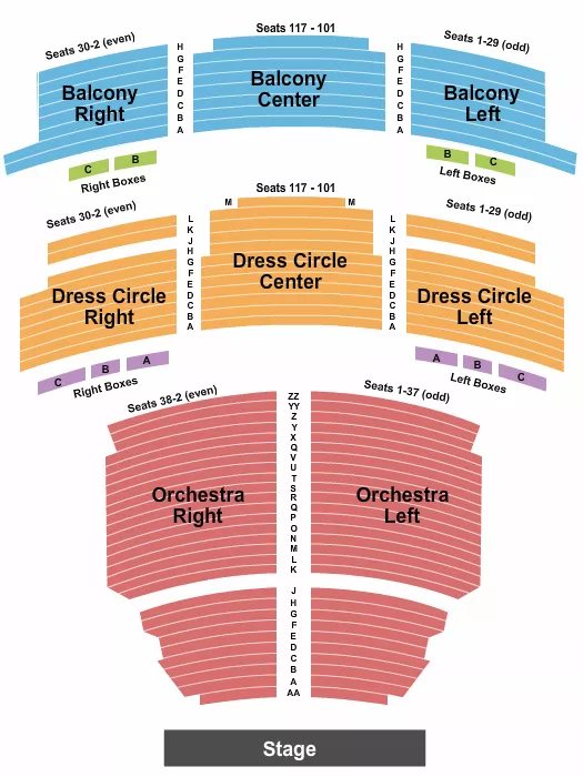 seating chart for Lyric Theatre - New York - Endstage 3 - eventticketscenter.com