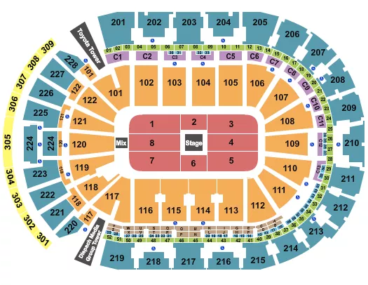seating chart for Nationwide Arena - CenterStage - eventticketscenter.com