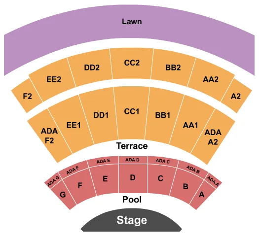 seating chart for Neal S. Blaisdell Center - Tom Moffatt Waikiki Shell - Endstage 4 - eventticketscenter.com
