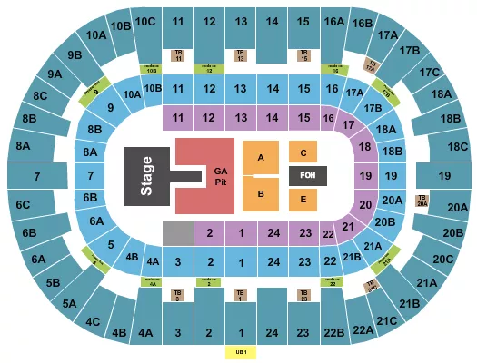 seating chart for Pechanga Arena - San Diego - Laufey - eventticketscenter.com