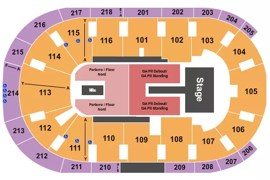 seating chart for Place Bell - Laufey - eventticketscenter.com