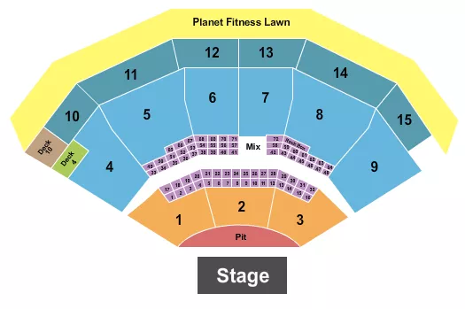 seating chart for PNC Music Pavilion - Charlotte - Neil Young - eventticketscenter.com