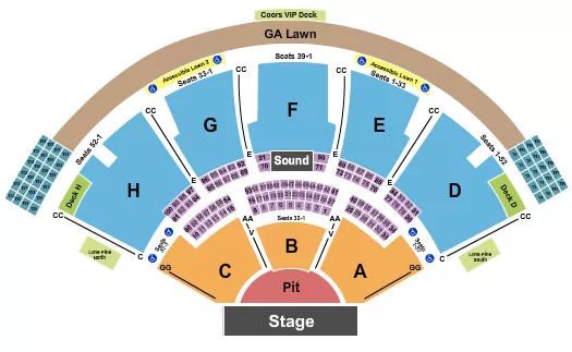 seating chart for Ruoff Music Center - Endstage GA Pit 4 - eventticketscenter.com