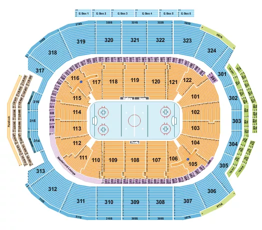 seating chart for Scotiabank Arena - Hockey Rows - eventticketscenter.com