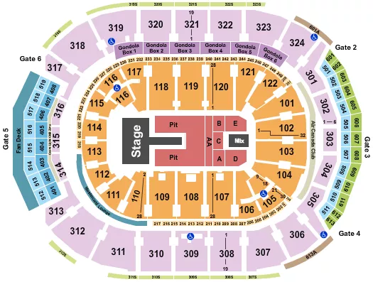 seating chart for Scotiabank Arena - Laufey - eventticketscenter.com