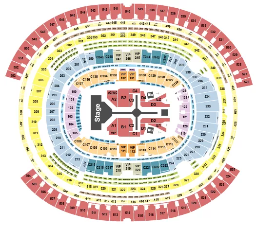 seating chart for SoFi Stadium - The Weeknd - eventticketscenter.com