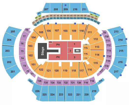 seating chart for State Farm Arena - GA - Laufey - eventticketscenter.com