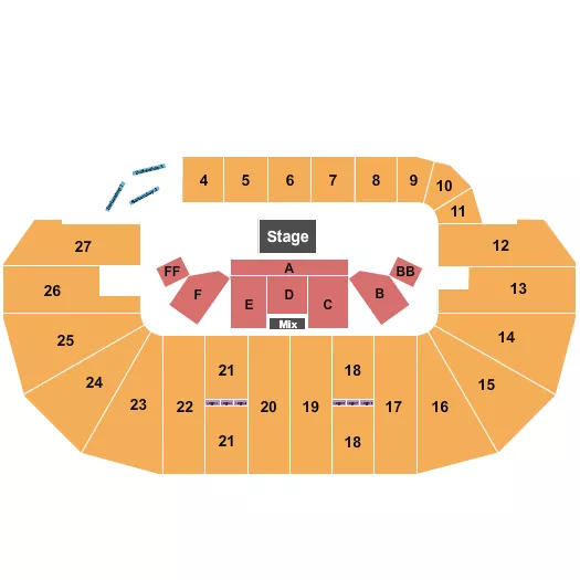 seating chart for TD Place Arena - Bert Kreischer - eventticketscenter.com