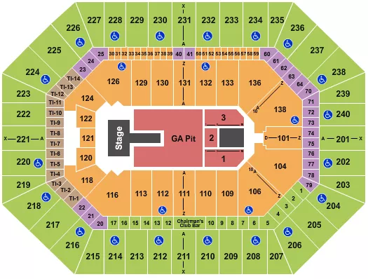 seating chart for Target Center - Endstage 7 - eventticketscenter.com