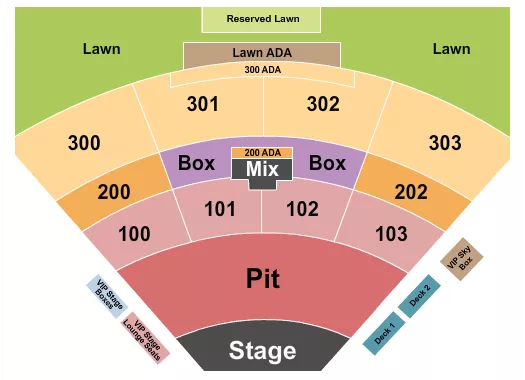 seating chart for The Pavilion at Toyota Music Factory - Endstage Medium GA Pit - eventticketscenter.com