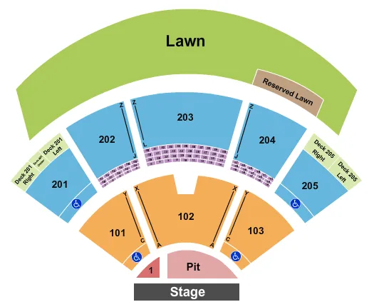 seating chart for Veterans United Home Loans Amphitheater - Chris Stapleton - eventticketscenter.com