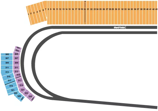 seating chart for World Wide Technology Raceway at Gateway - Racing 3 - eventticketscenter.com